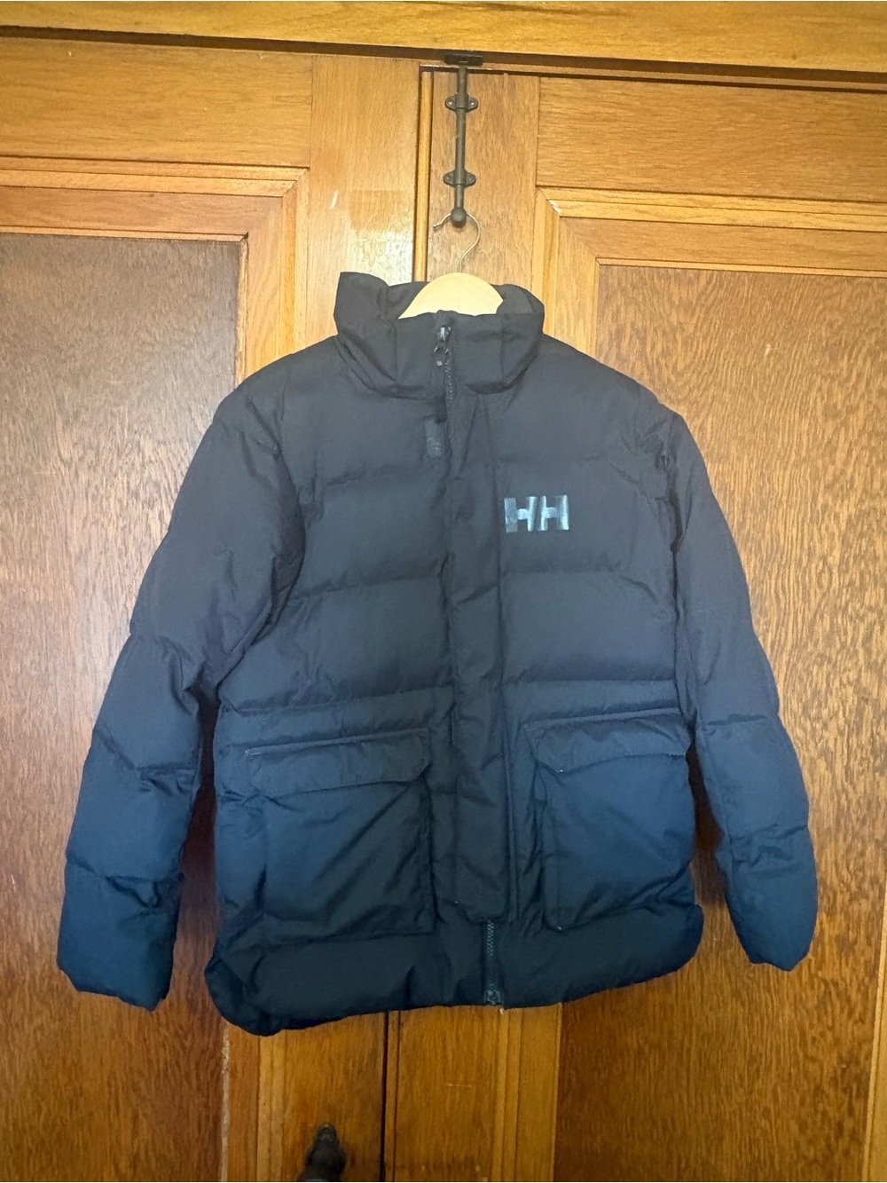 Helly Hansen Black Puffer Jacket with HH Logo